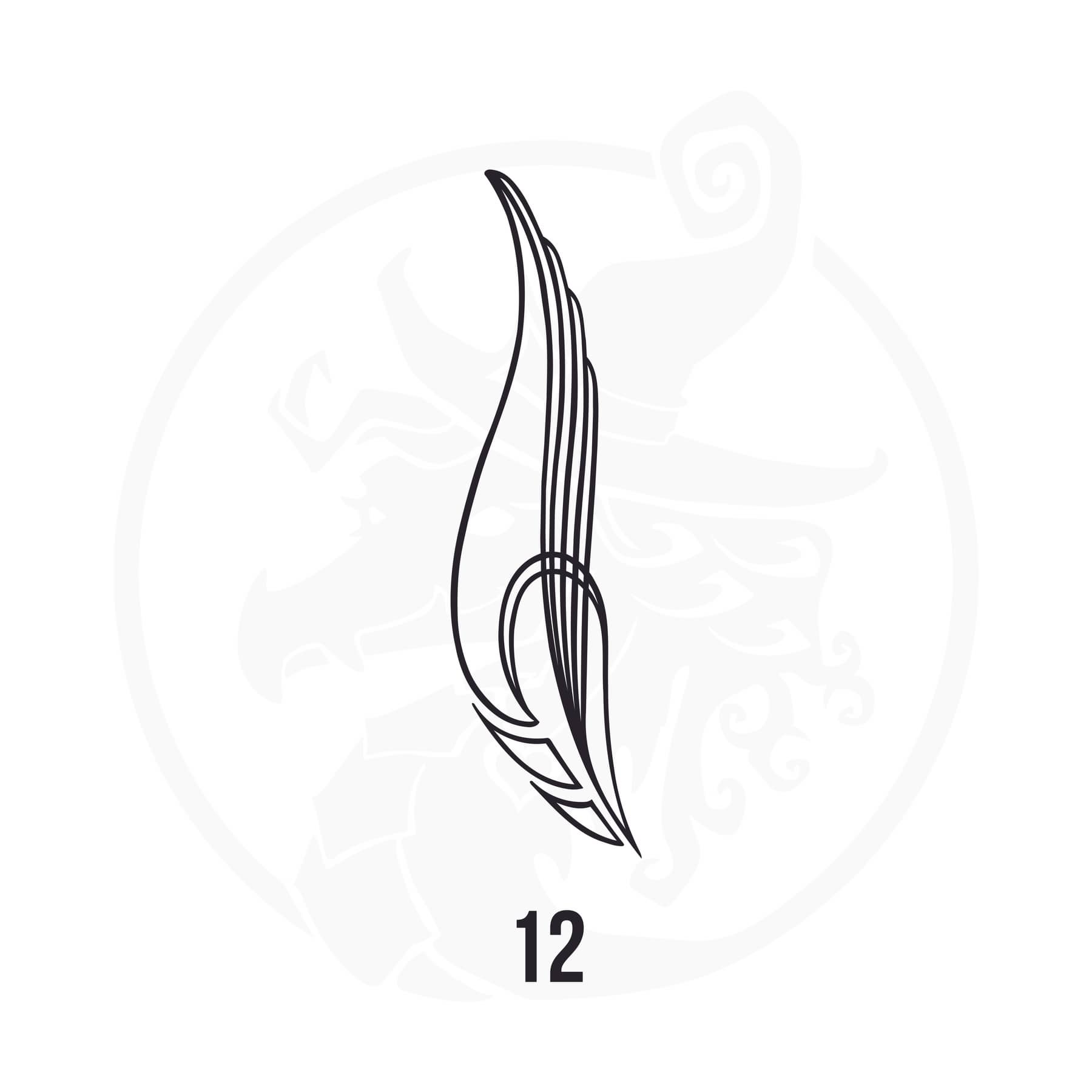 Pinstripe Vinyl Decal Series 114 Style 12, premium high-quality die-cut vinyl decal design #1 for cars, trucks, motorcycles, laptops, and more, sticker