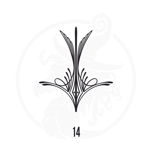 Pinstripe Vinyl Decal Series 114 Style 14, premium high-quality die-cut vinyl decal design #1 for cars, trucks, motorcycles, laptops, and more, sticker