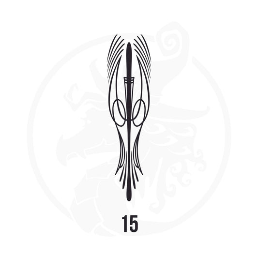 Pinstripe Vinyl Decal Series 114 Style 15, premium high-quality die-cut vinyl decal design #1 for cars, trucks, motorcycles, laptops, and more, sticker