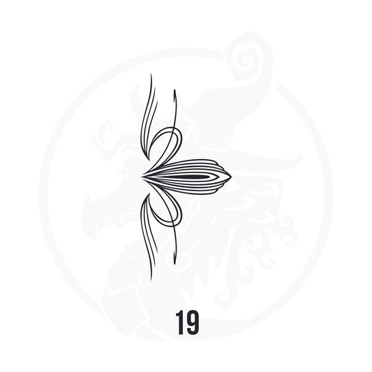 Pinstripe Vinyl Decal Series 114 Style 19, premium high-quality die-cut vinyl decal design #1 for cars, trucks, motorcycles, laptops, and more, sticker