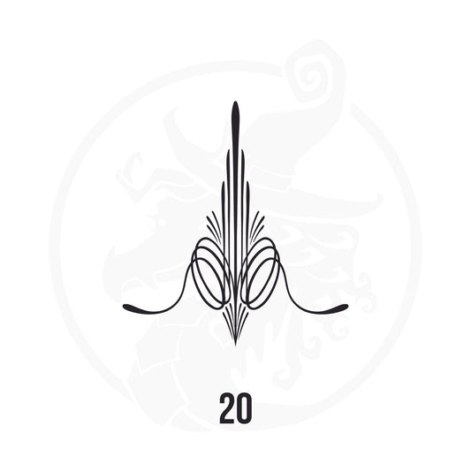 Pinstripe Vinyl Decal Series 114 Style 20, premium high-quality die-cut vinyl decal design #1 for cars, trucks, motorcycles, laptops, and more, sticker