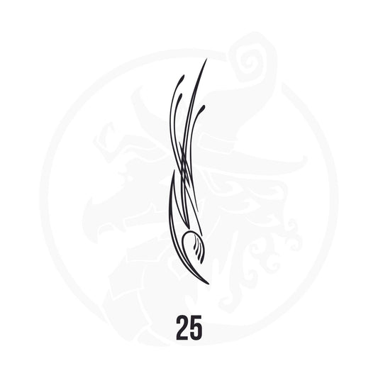Pinstripe Vinyl Decal Series 114 Style 25, premium high-quality die-cut vinyl decal design #1 for cars, trucks, motorcycles, laptops, and more, sticker