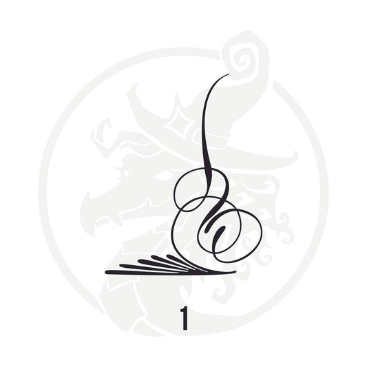 Pinstripe Vinyl Decal Series 116 Style 01, premium high-quality die-cut vinyl decal design #1 for cars, trucks, motorcycles, laptops, and more, sticker