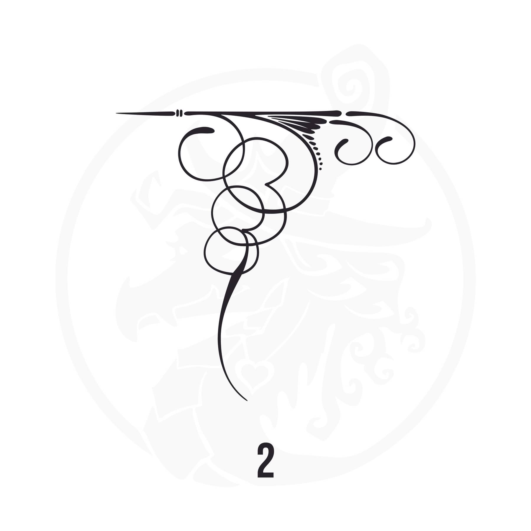 Pinstripe Vinyl Decal Series 116 Style 02, premium high-quality die-cut vinyl decal design #1 for cars, trucks, motorcycles, laptops, and more, sticker