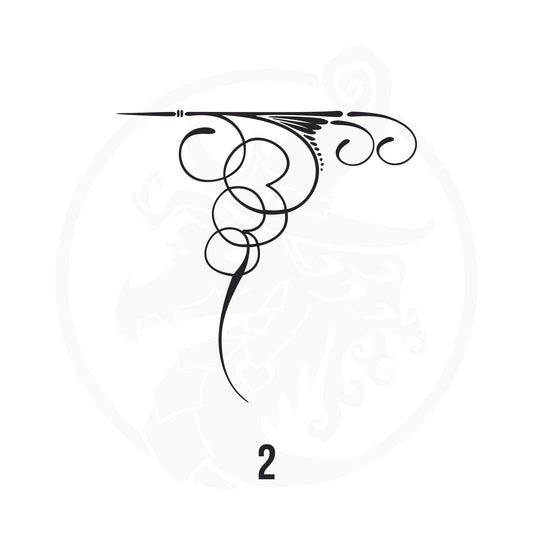 Pinstripe Vinyl Decal Series 116 Style 02, premium high-quality die-cut vinyl decal design #1 for cars, trucks, motorcycles, laptops, and more, sticker