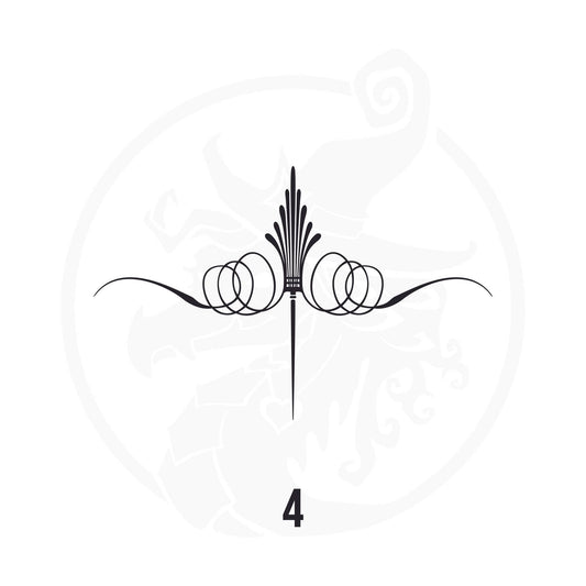 Pinstripe Vinyl Decal Series 116 Style 04, premium high-quality die-cut vinyl decal design #1 for cars, trucks, motorcycles, laptops, and more, sticker