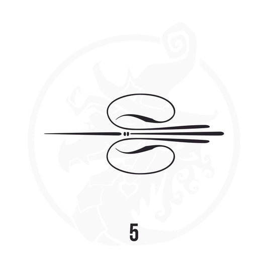 Pinstripe Vinyl Decal Series 116 Style 05, premium high-quality die-cut vinyl decal design #1 for cars, trucks, motorcycles, laptops, and more, sticker