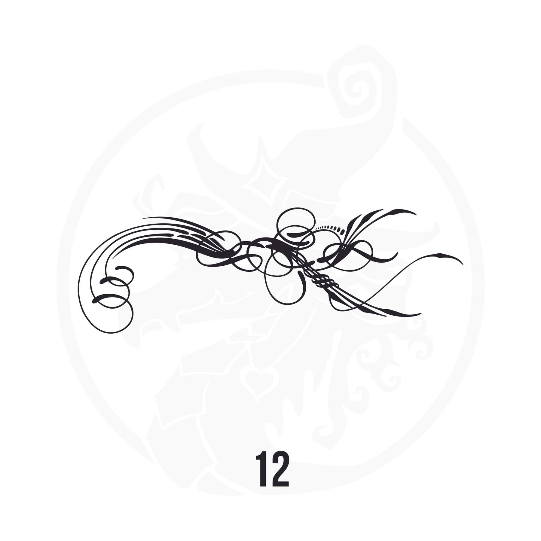 Pinstripe Vinyl Decal Series 116 Style 12, premium high-quality die-cut vinyl decal design #1 for cars, trucks, motorcycles, laptops, and more, sticker