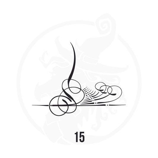 Pinstripe Vinyl Decal Series 116 Style 15, premium high-quality die-cut vinyl decal design #1 for cars, trucks, motorcycles, laptops, and more, sticker