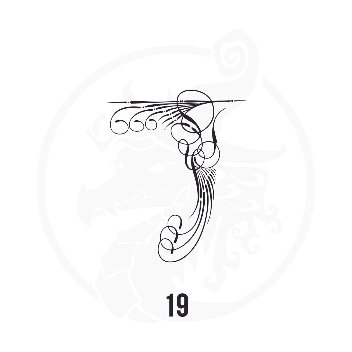 Pinstripe Vinyl Decal Series 116 Style 19, premium high-quality die-cut vinyl decal design #1 for cars, trucks, motorcycles, laptops, and more, sticker