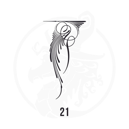 Pinstripe Vinyl Decal Series 116 Style 21, premium high-quality die-cut vinyl decal design #1 for cars, trucks, motorcycles, laptops, and more, sticker