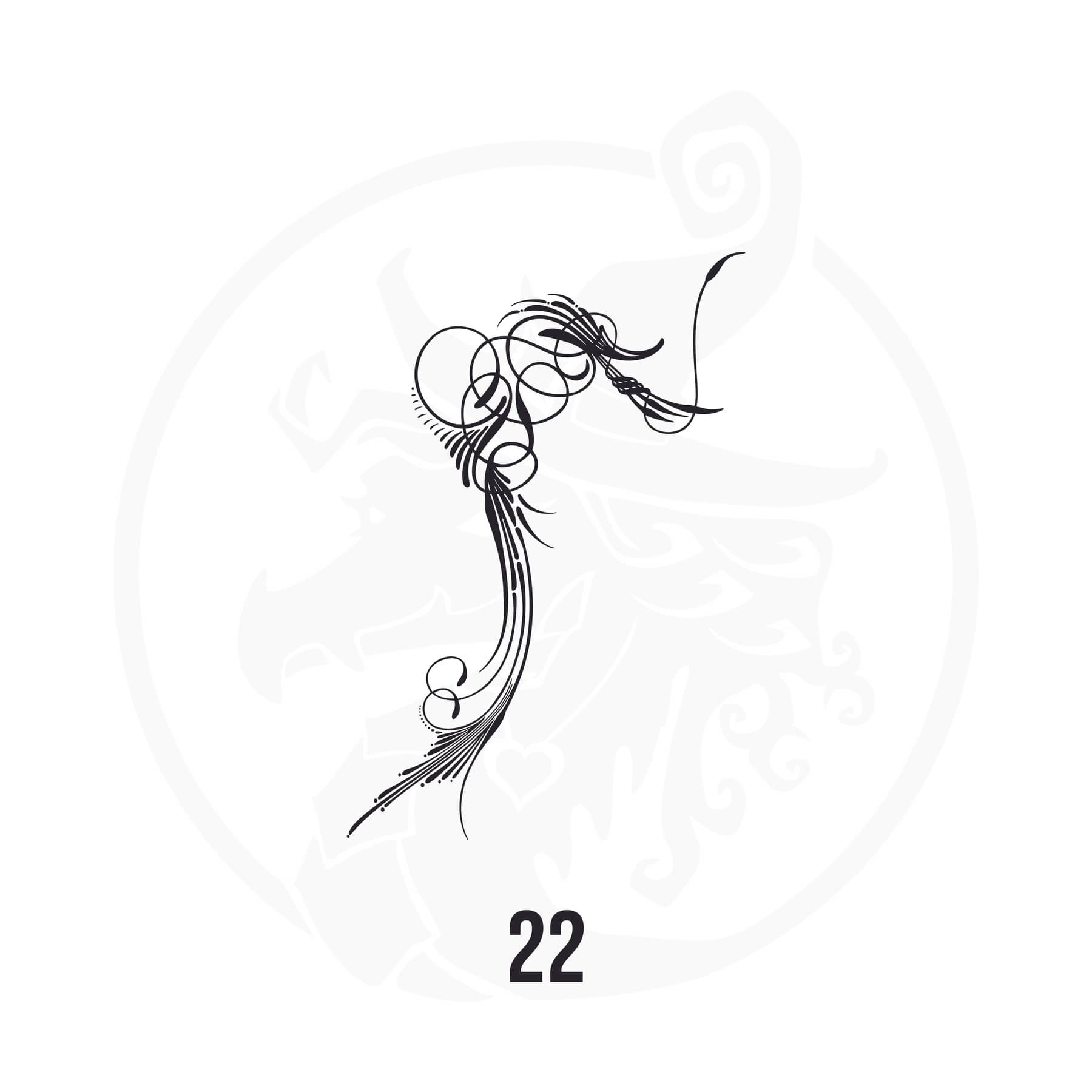 Pinstripe Vinyl Decal Series 116 Style 22, premium high-quality die-cut vinyl decal design #1 for cars, trucks, motorcycles, laptops, and more, sticker