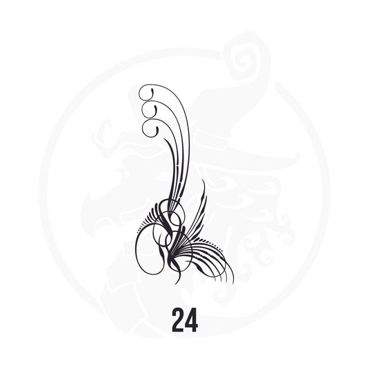 Pinstripe Vinyl Decal Series 116 Style 24, premium high-quality die-cut vinyl decal design #1 for cars, trucks, motorcycles, laptops, and more, sticker