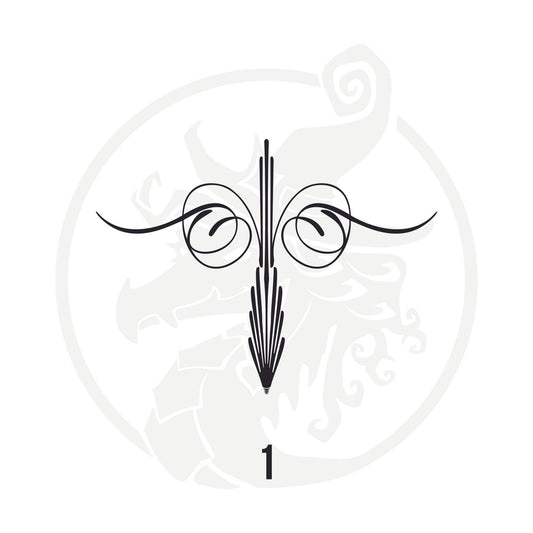 Pinstripe Vinyl Decal Series 118 Style 01, premium high-quality die-cut vinyl decal design #1 for cars, trucks, motorcycles, laptops, and more, sticker