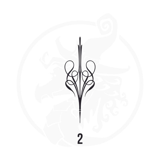 Pinstripe Vinyl Decal Series 118 Style 02, premium high-quality die-cut vinyl decal design #1 for cars, trucks, motorcycles, laptops, and more, sticker