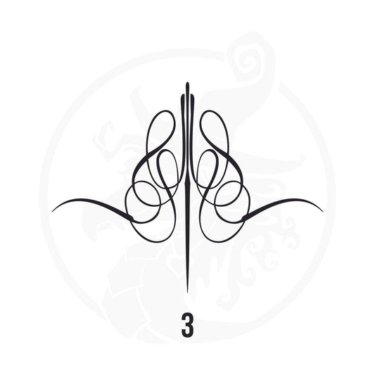 Pinstripe Vinyl Decal Series 118 Style 03, premium high-quality die-cut vinyl decal design #1 for cars, trucks, motorcycles, laptops, and more, sticker
