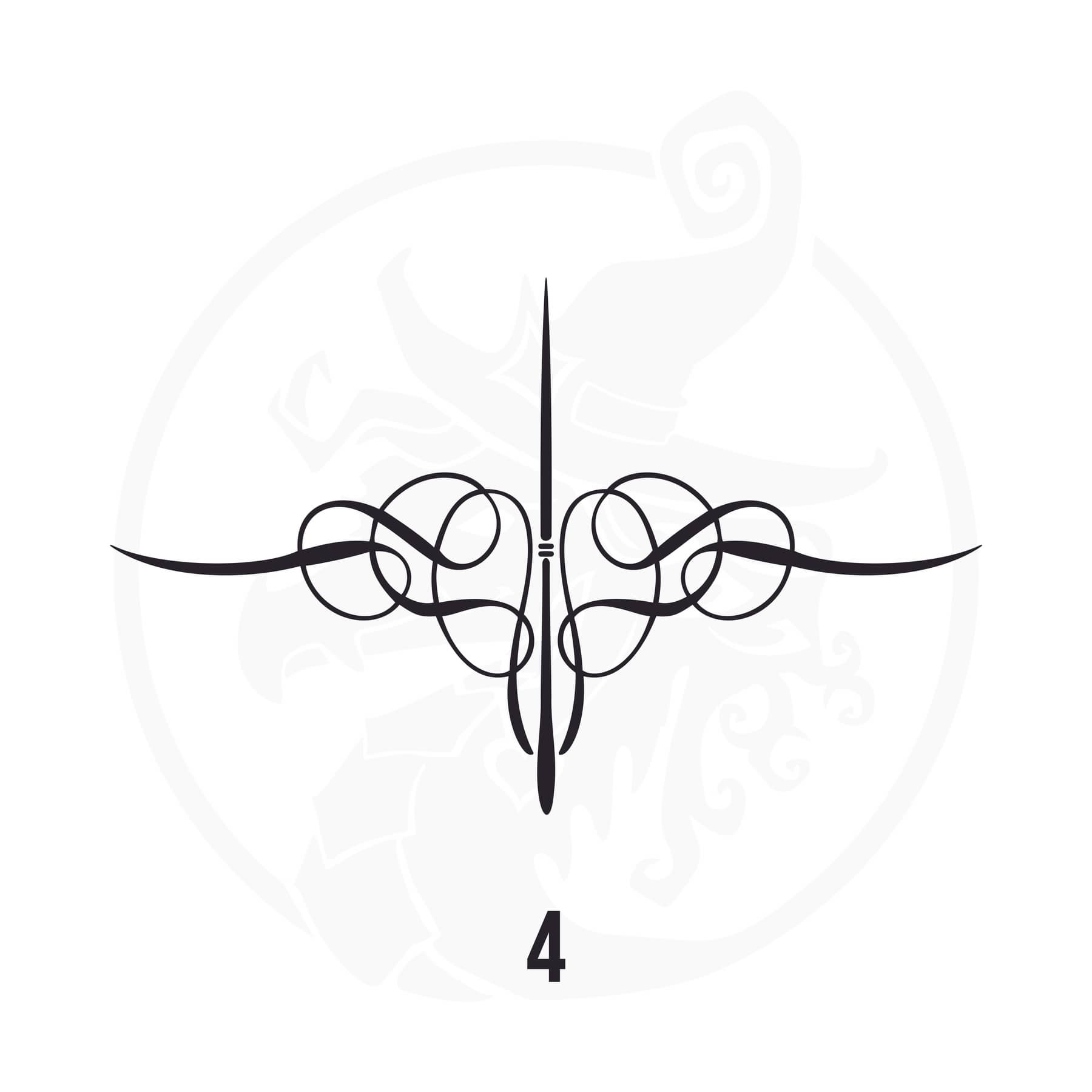 Pinstripe Vinyl Decal Series 118 Style 04, premium high-quality die-cut vinyl decal design #1 for cars, trucks, motorcycles, laptops, and more, sticker