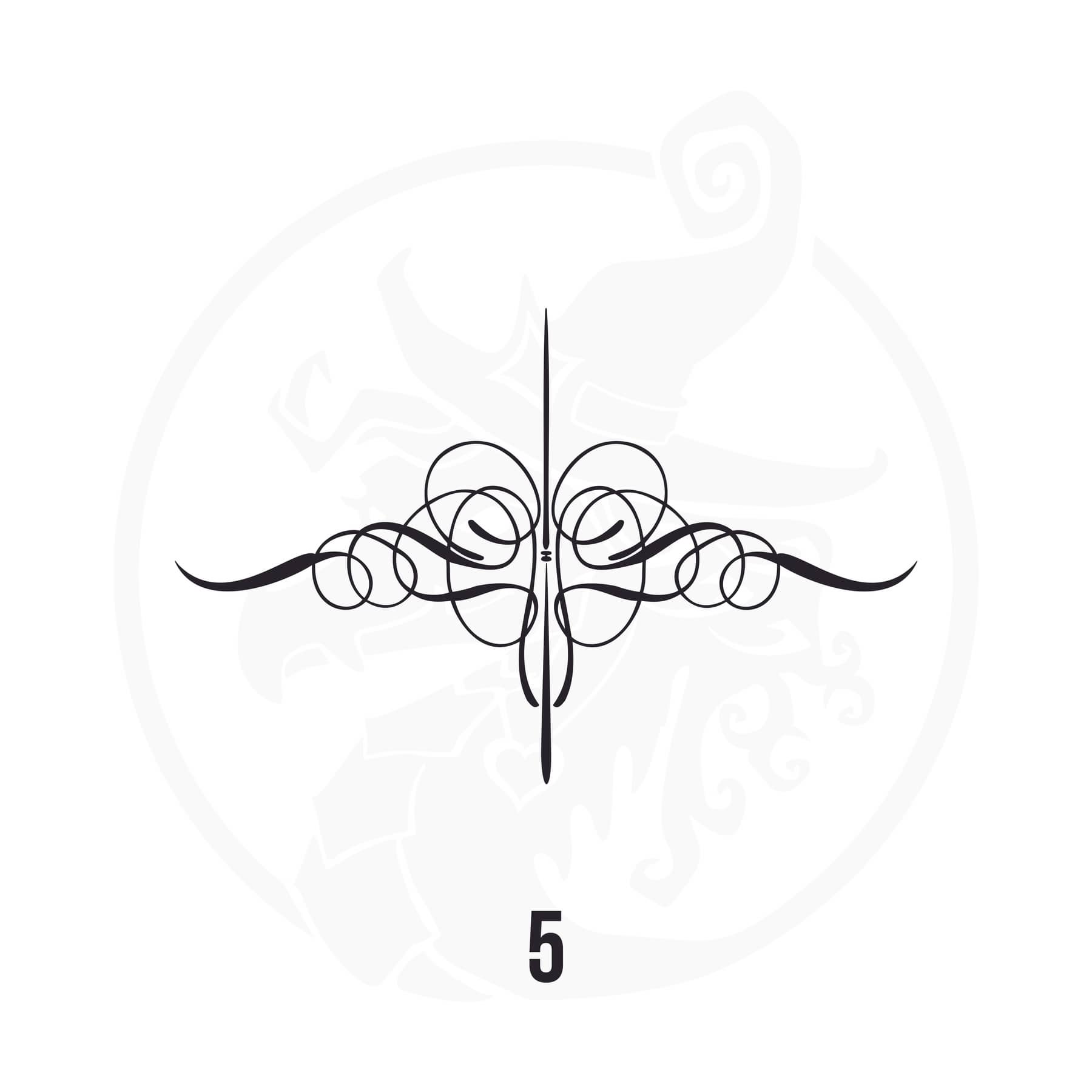 Pinstripe Vinyl Decal Series 118 Style 05, premium high-quality die-cut vinyl decal design #1 for cars, trucks, motorcycles, laptops, and more, sticker