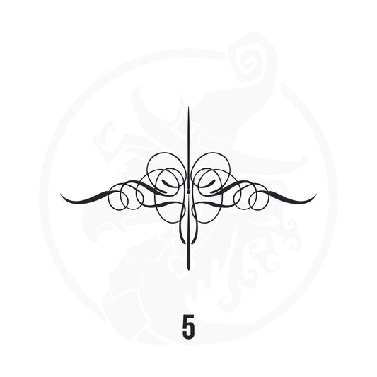 Pinstripe Vinyl Decal Series 118 Style 05, premium high-quality die-cut vinyl decal design #1 for cars, trucks, motorcycles, laptops, and more, sticker