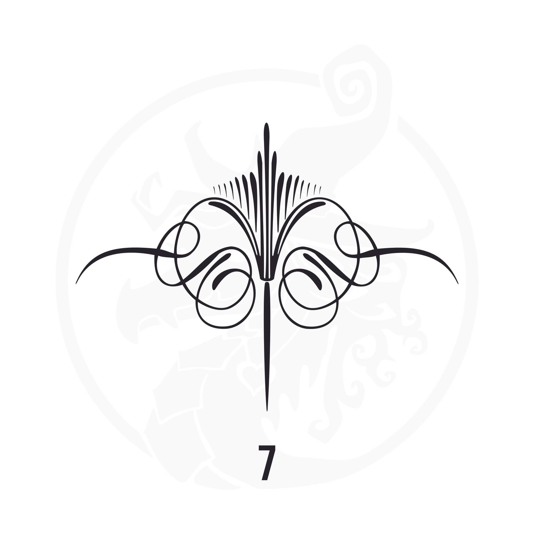 Pinstripe Vinyl Decal Series 118 Style 07, premium high-quality die-cut vinyl decal design #1 for cars, trucks, motorcycles, laptops, and more, sticker