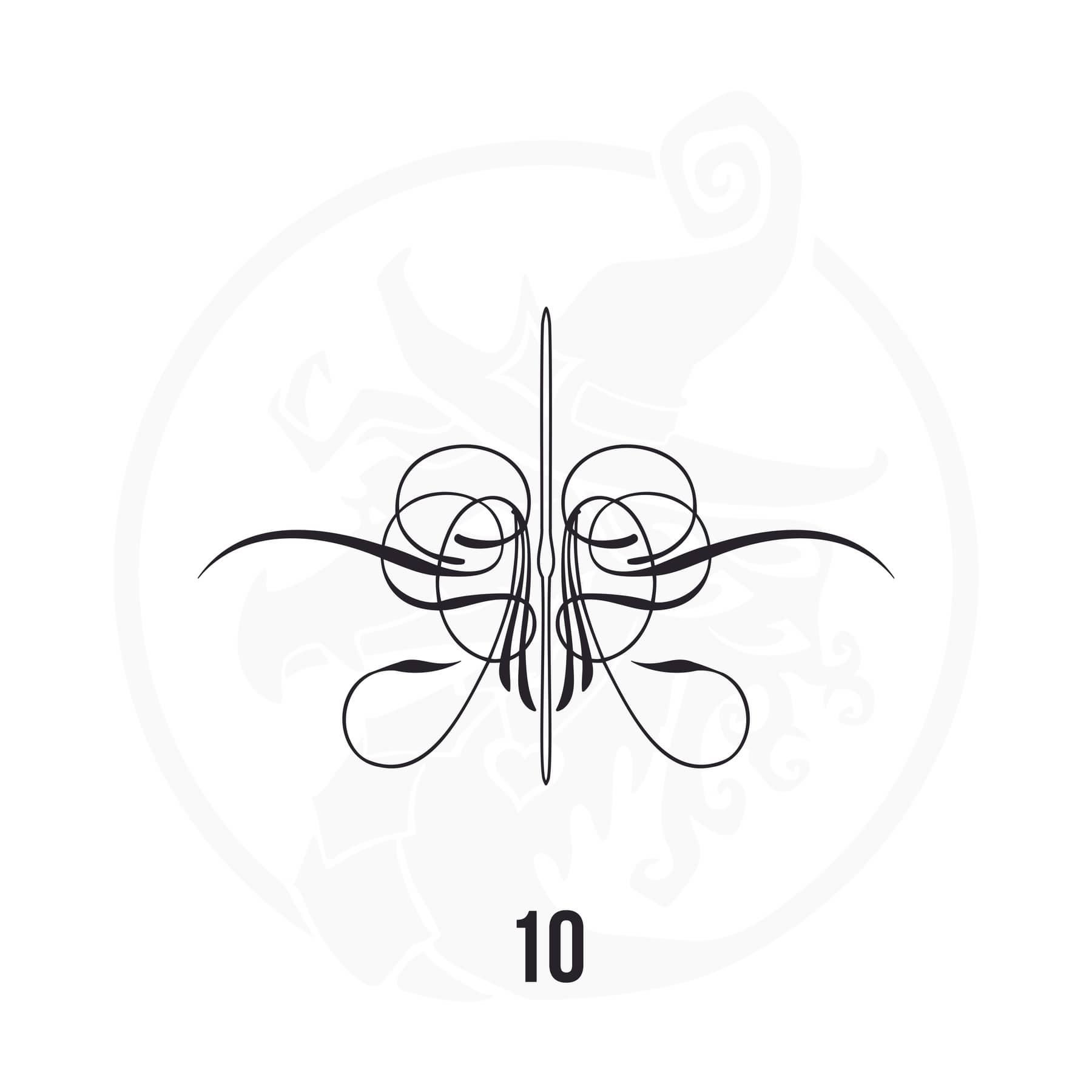 Pinstripe Vinyl Decal Series 118 Style 10, premium high-quality die-cut vinyl decal design #1 for cars, trucks, motorcycles, laptops, and more, sticker