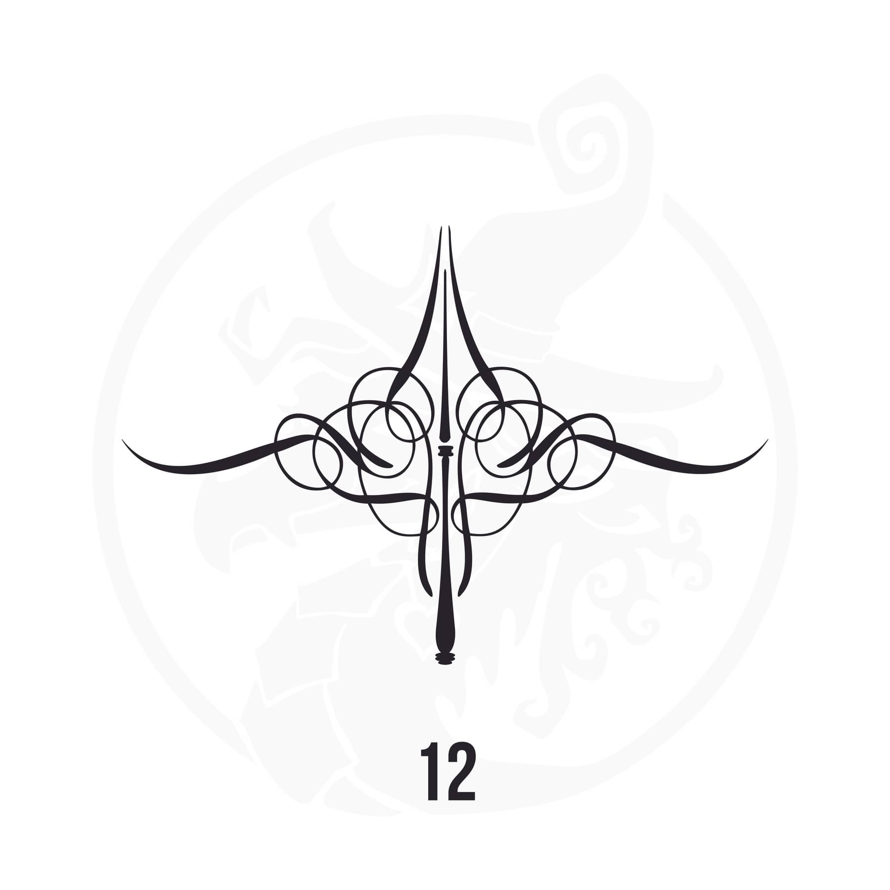 Pinstripe Vinyl Decal Series 118 Style 12, premium high-quality die-cut vinyl decal design #1 for cars, trucks, motorcycles, laptops, and more, sticker