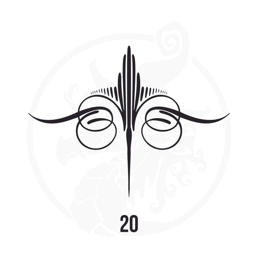 Pinstripe Vinyl Decal Series 118 Style 20, premium high-quality die-cut vinyl decal design #1 for cars, trucks, motorcycles, laptops, and more, sticker