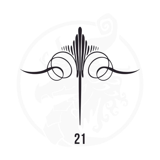 Pinstripe Vinyl Decal Series 118 Style 21, premium high-quality die-cut vinyl decal design #1 for cars, trucks, motorcycles, laptops, and more, sticker