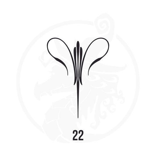 Pinstripe Vinyl Decal Series 118 Style 22, premium high-quality die-cut vinyl decal design #1 for cars, trucks, motorcycles, laptops, and more, sticker