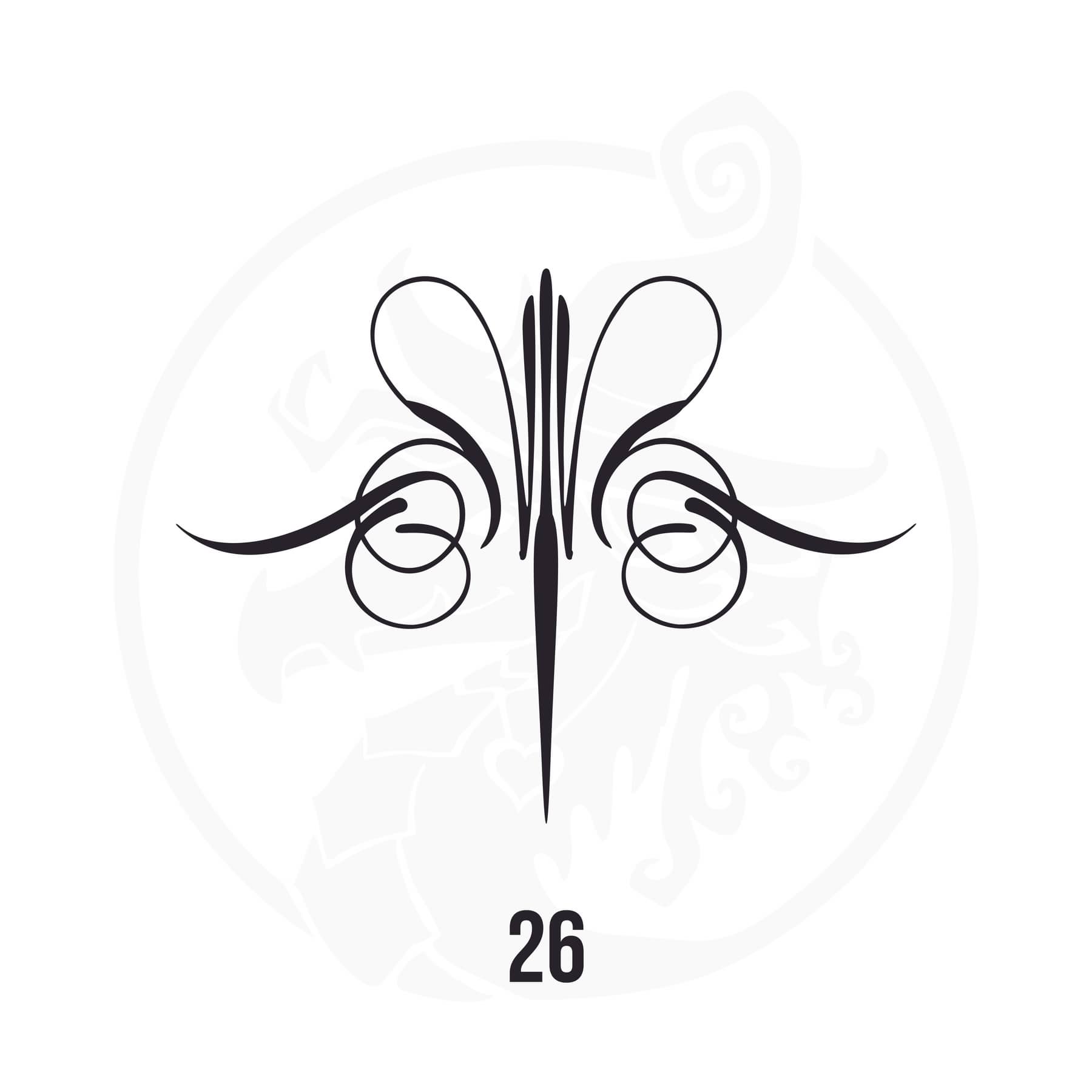 Pinstripe Vinyl Decal Series 118 Style 26, premium high-quality die-cut vinyl decal design #1 for cars, trucks, motorcycles, laptops, and more, sticker