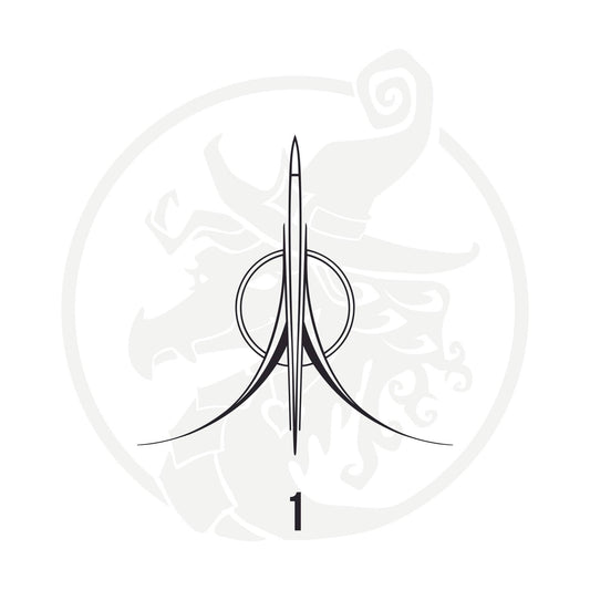 Pinstripe Vinyl Decal Series 123 Style 01, premium high-quality die-cut vinyl decal design #1 for cars, trucks, motorcycles, laptops, and more, sticker