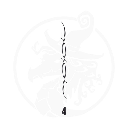Pinstripe Vinyl Decal Series 123 Style 04, premium high-quality die-cut vinyl decal design #1 for cars, trucks, motorcycles, laptops, and more, sticker