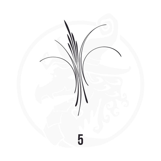 Pinstripe Vinyl Decal Series 123 Style 05, premium high-quality die-cut vinyl decal design #1 for cars, trucks, motorcycles, laptops, and more, sticker