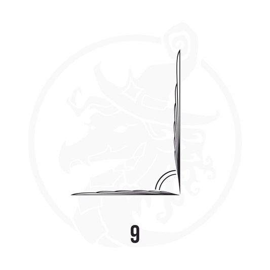 Pinstripe Vinyl Decal Series 123 Style 09, premium high-quality die-cut vinyl decal design #1 for cars, trucks, motorcycles, laptops, and more, sticker