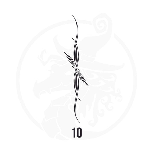 Pinstripe Vinyl Decal Series 123 Style 10, premium high-quality die-cut vinyl decal design #1 for cars, trucks, motorcycles, laptops, and more, sticker
