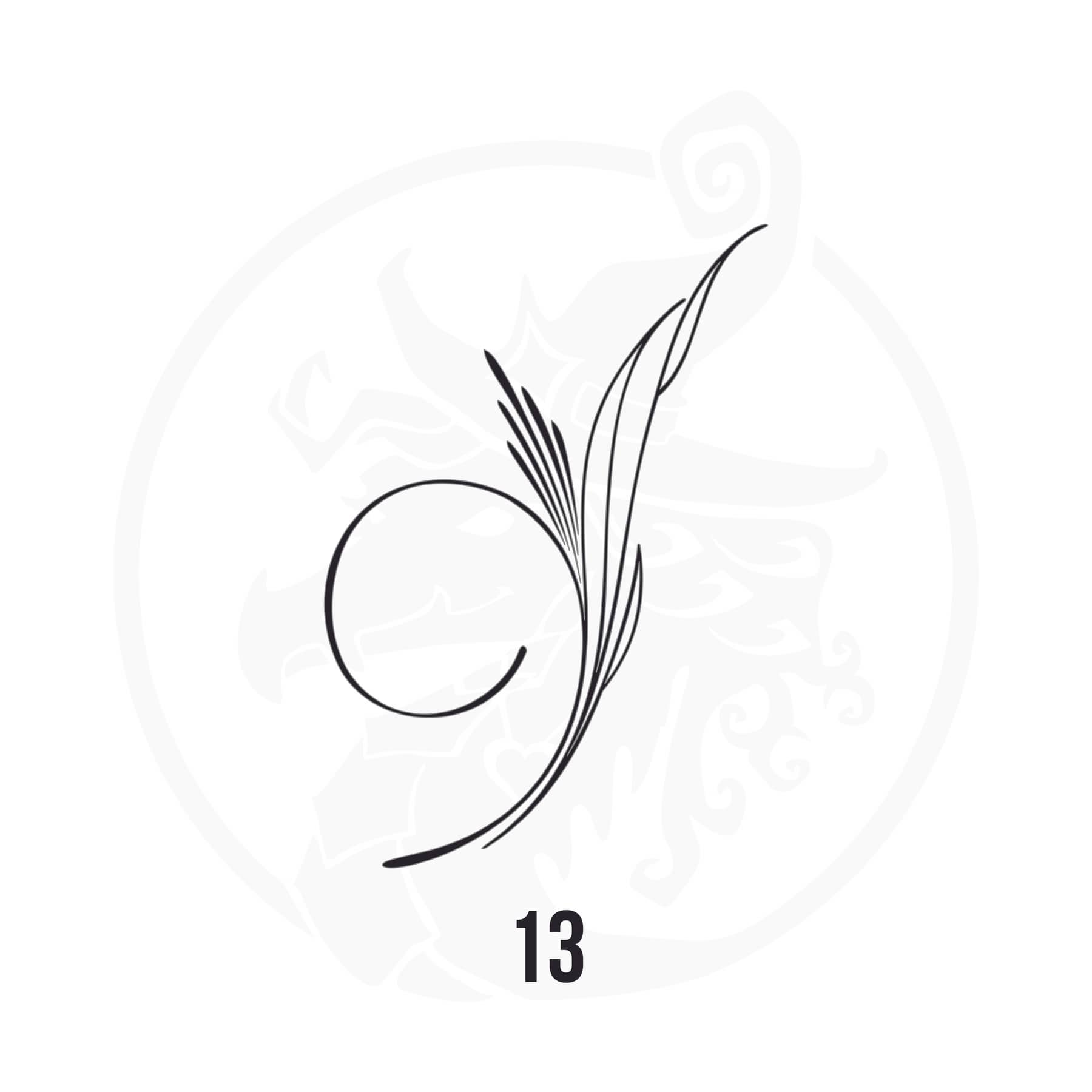 Pinstripe Vinyl Decal Series 123 Style 13, premium high-quality die-cut vinyl decal design #1 for cars, trucks, motorcycles, laptops, and more, sticker