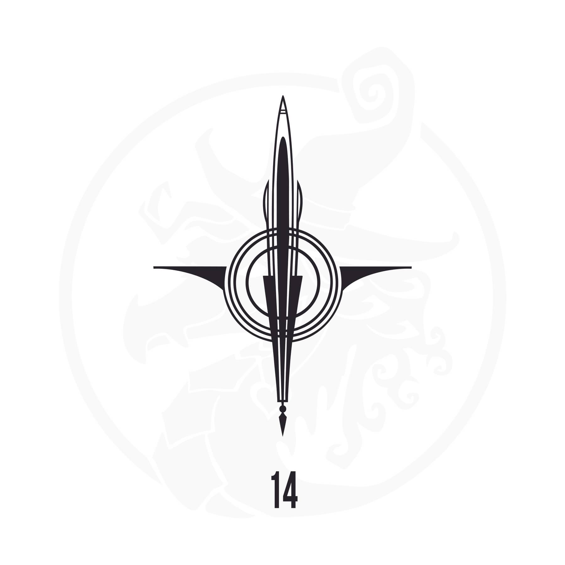 Pinstripe Vinyl Decal Series 123 Style 14, premium high-quality die-cut vinyl decal design #1 for cars, trucks, motorcycles, laptops, and more, sticker