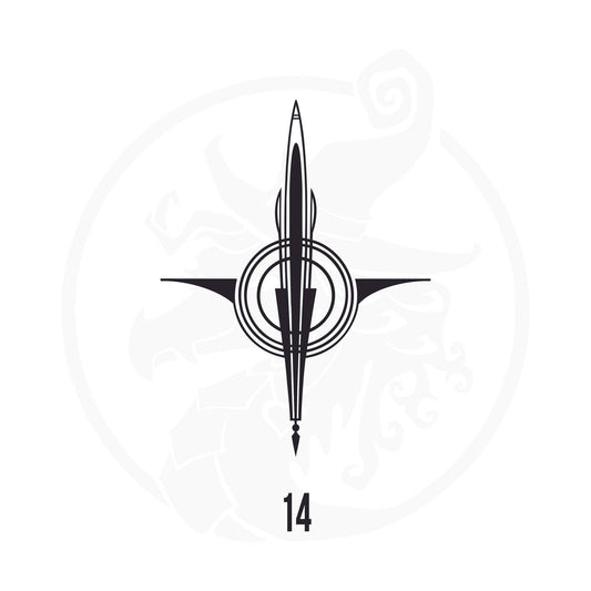 Pinstripe Vinyl Decal Series 123 Style 14, premium high-quality die-cut vinyl decal design #1 for cars, trucks, motorcycles, laptops, and more, sticker