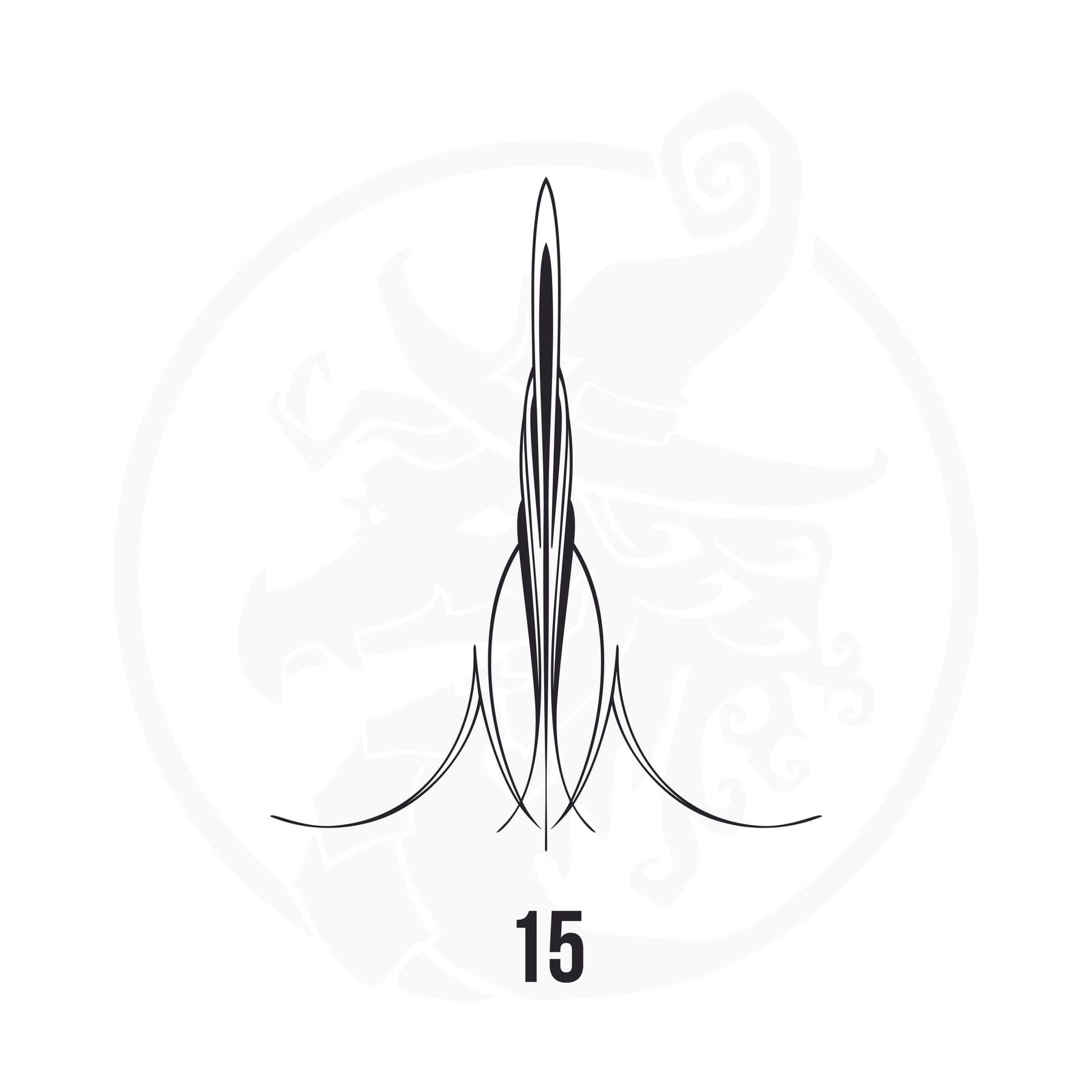 Pinstripe Vinyl Decal Series 123 Style 15, premium high-quality die-cut vinyl decal design #1 for cars, trucks, motorcycles, laptops, and more, sticker