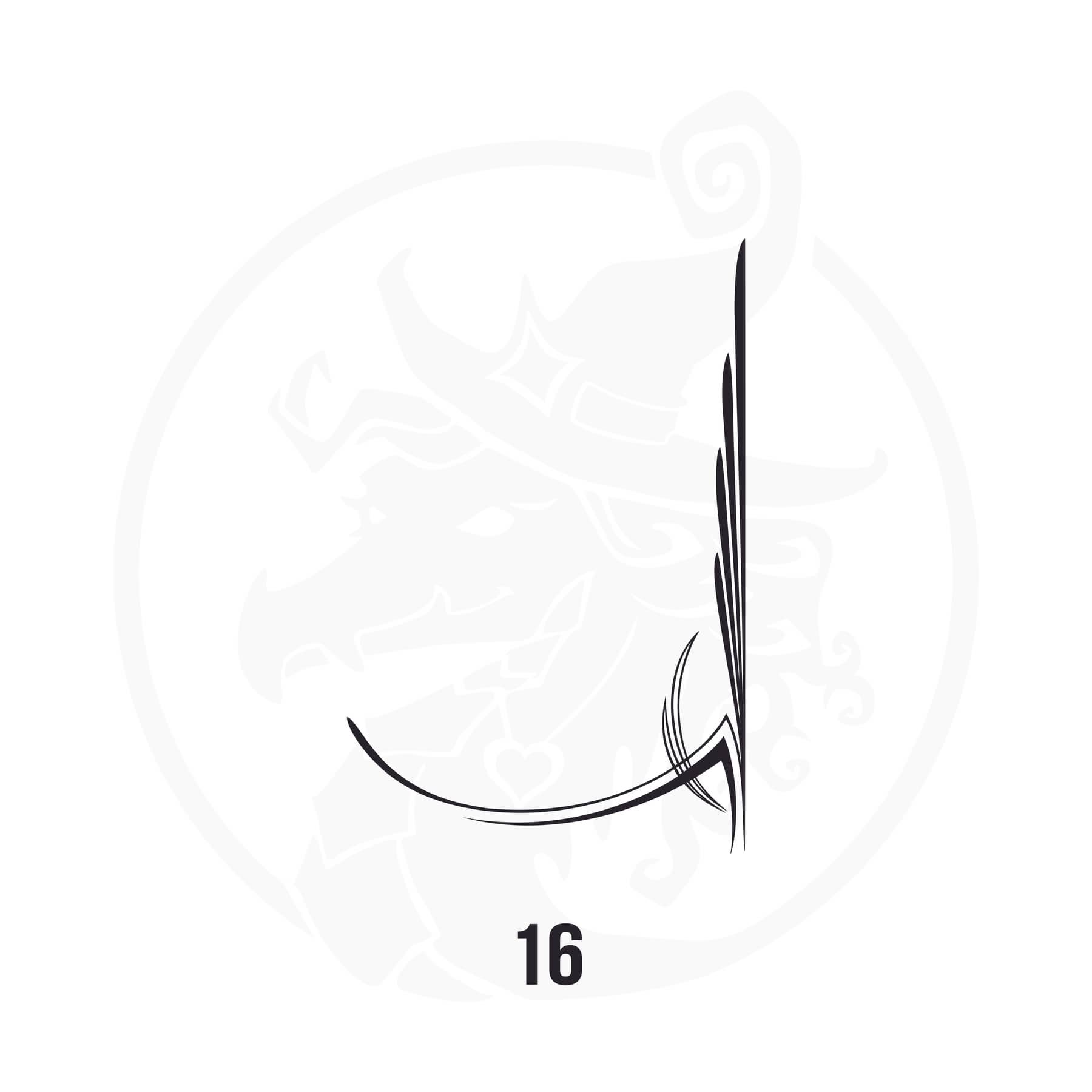 Pinstripe Vinyl Decal Series 123 Style 16, premium high-quality die-cut vinyl decal design #1 for cars, trucks, motorcycles, laptops, and more, sticker