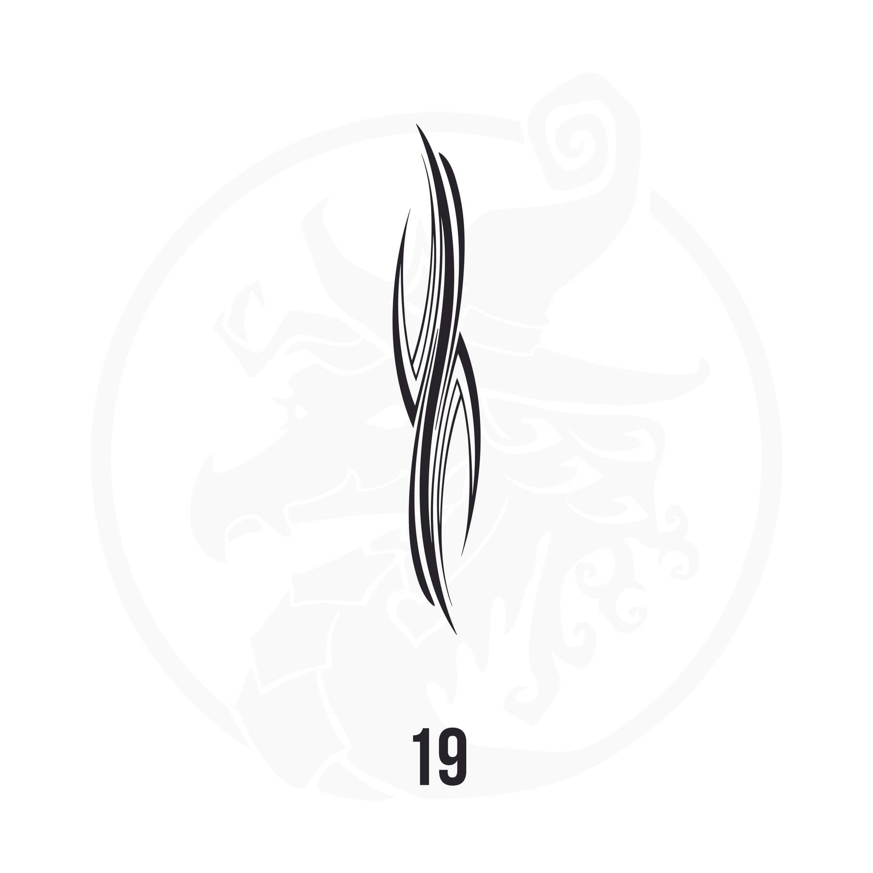 Pinstripe Vinyl Decal Series 123 Style 19, premium high-quality die-cut vinyl decal design #1 for cars, trucks, motorcycles, laptops, and more, sticker