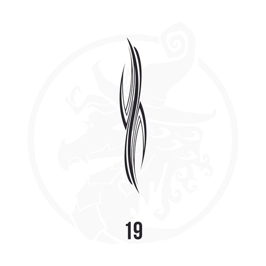 Pinstripe Vinyl Decal Series 123 Style 19, premium high-quality die-cut vinyl decal design #1 for cars, trucks, motorcycles, laptops, and more, sticker