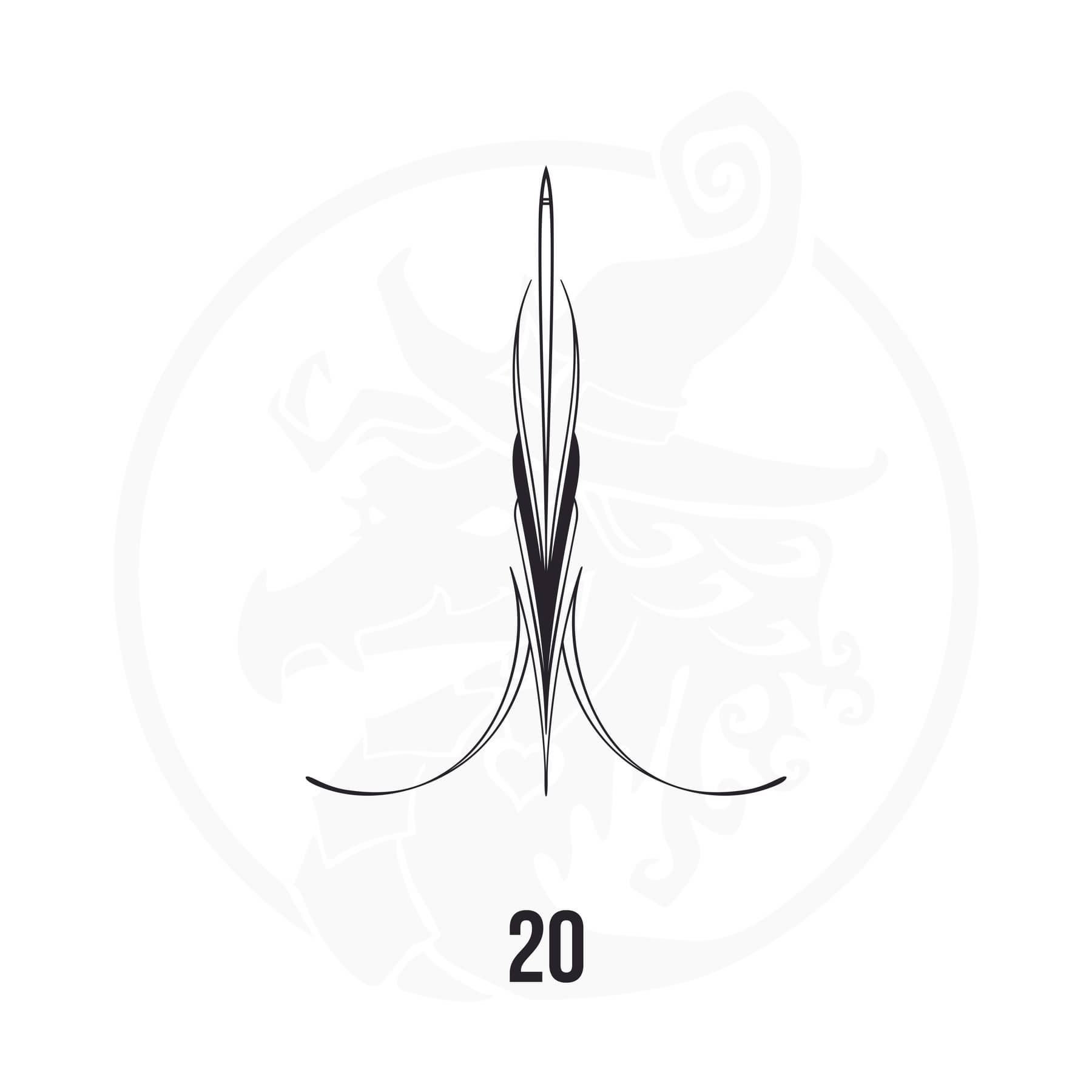 Pinstripe Vinyl Decal Series 123 Style 20, premium high-quality die-cut vinyl decal design #1 for cars, trucks, motorcycles, laptops, and more, sticker