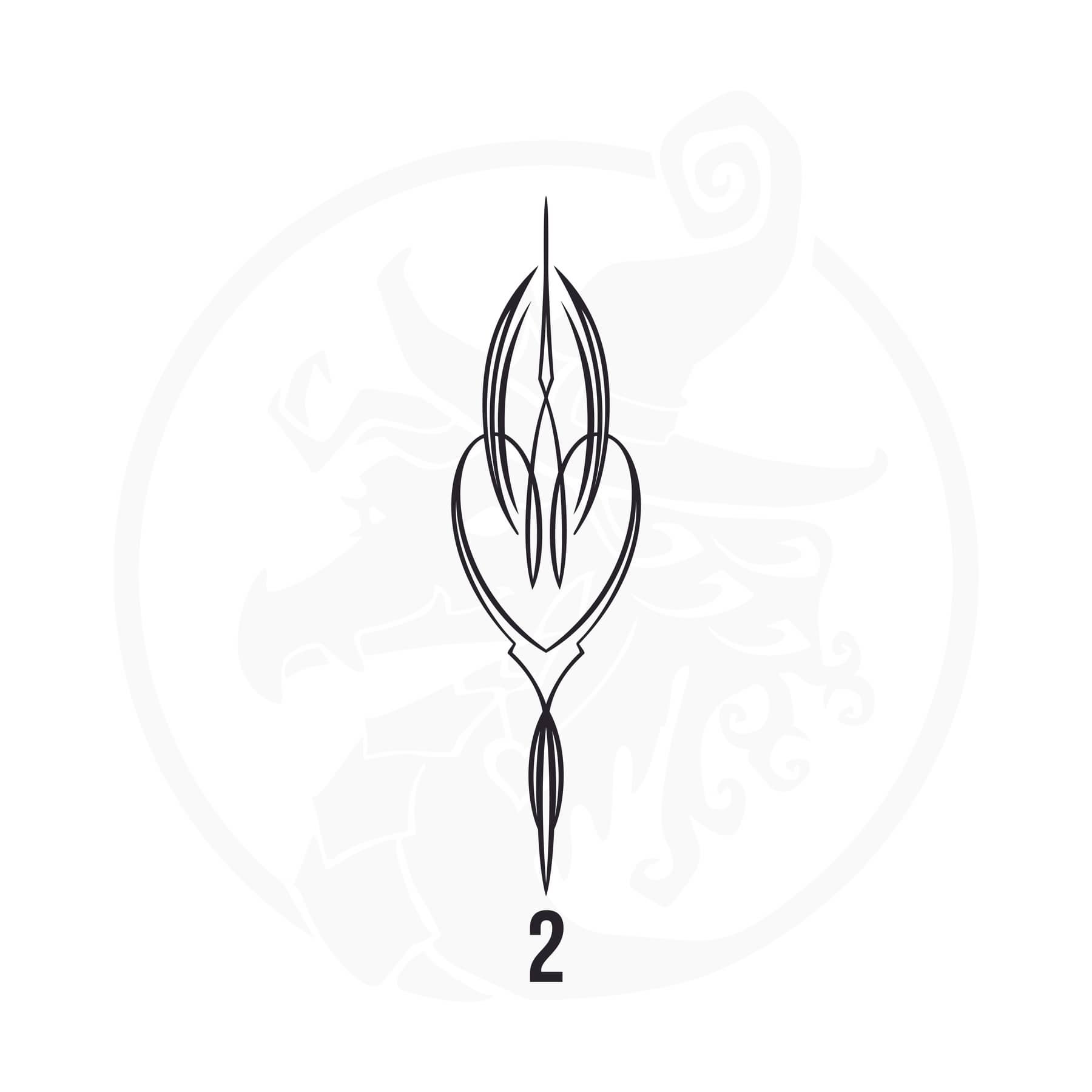 Pinstripe Vinyl Decal Series 125 Style 02, premium high-quality die-cut vinyl decal design #1 for cars, trucks, motorcycles, laptops, and more, sticker