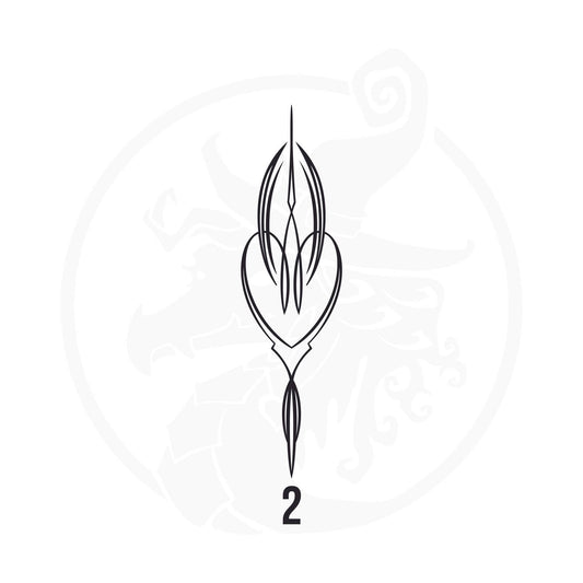Pinstripe Vinyl Decal Series 125 Style 02, premium high-quality die-cut vinyl decal design #1 for cars, trucks, motorcycles, laptops, and more, sticker