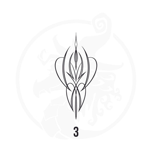 Pinstripe Vinyl Decal Series 125 Style 03, premium high-quality die-cut vinyl decal design #1 for cars, trucks, motorcycles, laptops, and more, sticker