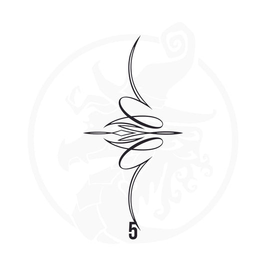 Pinstripe Vinyl Decal Series 125 Style 05, premium high-quality die-cut vinyl decal design #1 for cars, trucks, motorcycles, laptops, and more, sticker