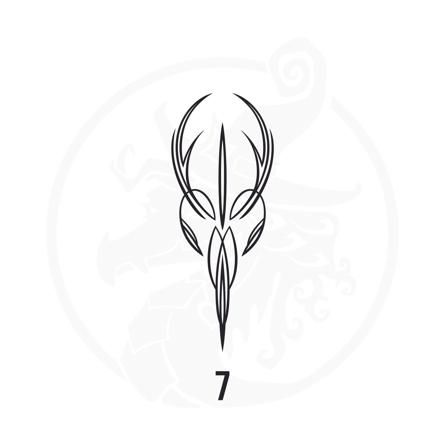 Pinstripe Vinyl Decal Series 125 Style 07, premium high-quality die-cut vinyl decal design #1 for cars, trucks, motorcycles, laptops, and more, sticker