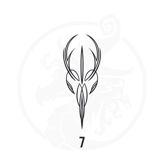 Pinstripe Vinyl Decal Series 125 Style 07, premium high-quality die-cut vinyl decal design #1 for cars, trucks, motorcycles, laptops, and more, sticker