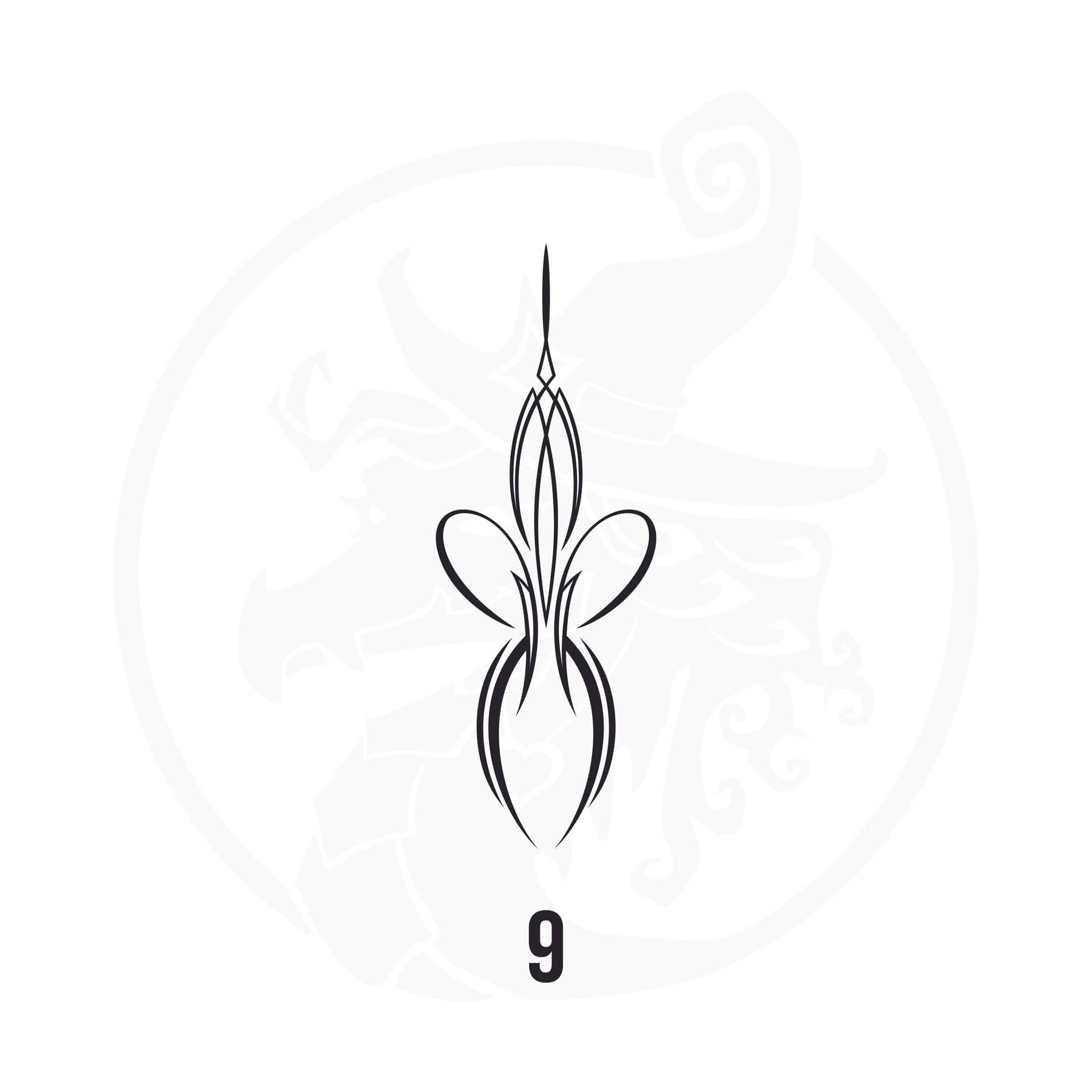 Pinstripe Vinyl Decal Series 125 Style 09, premium high-quality die-cut vinyl decal design #1 for cars, trucks, motorcycles, laptops, and more, sticker